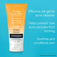 Oil-Free Acne Wash Cream Cleanser