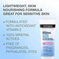 Mineral Ultra sheer dry-Touch Sunscreen Lotion Spf 30
