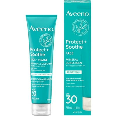 Protect  Soothe Face Mineral Sunscreen Spf 30