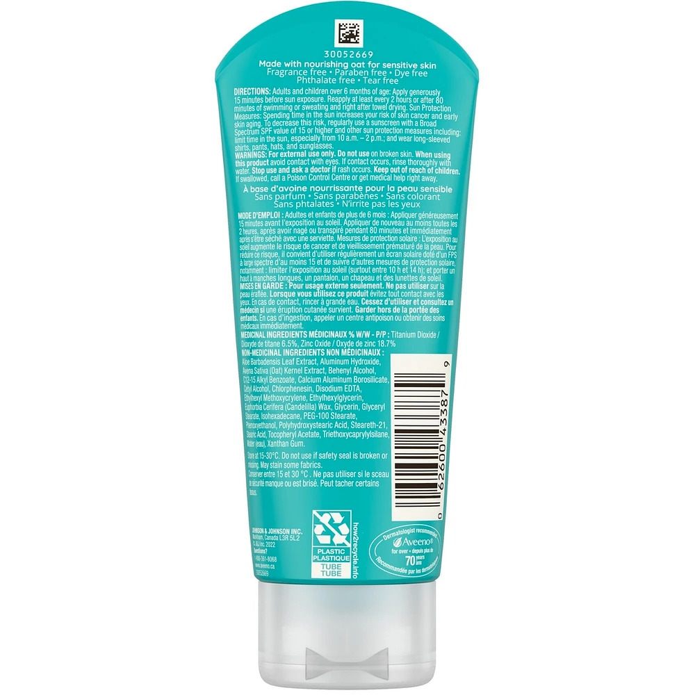 Protect  Soothe Sensitive Skin Mineral Sunscreen Spf 30