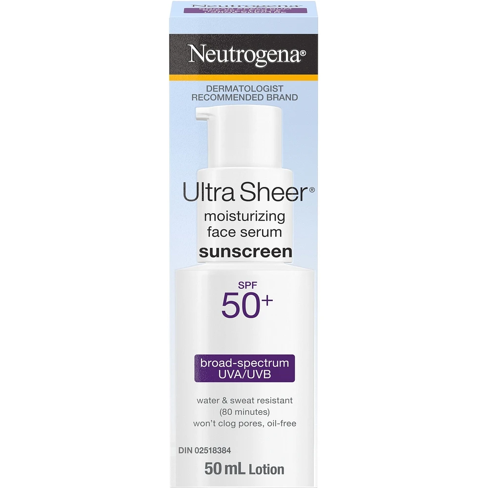 Ultra Sheer Moisturizing Face Serum sunscreen SPF 50ml