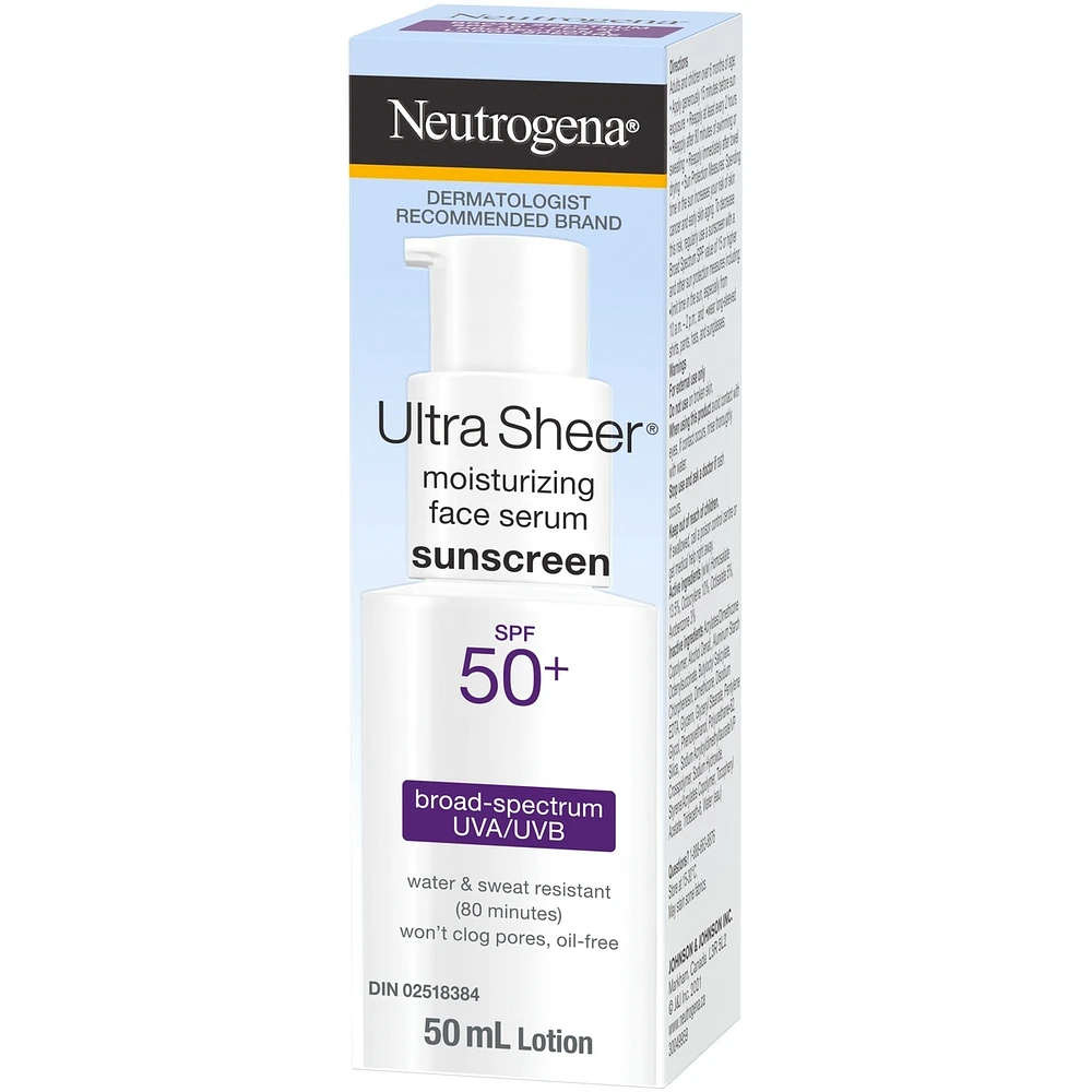 Ultra Sheer Moisturizing Face Serum sunscreen  SPF 50ml
