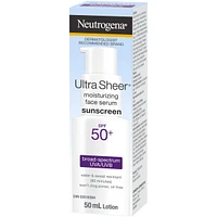 Ultra Sheer Moisturizing Face Serum sunscreen  SPF 50ml