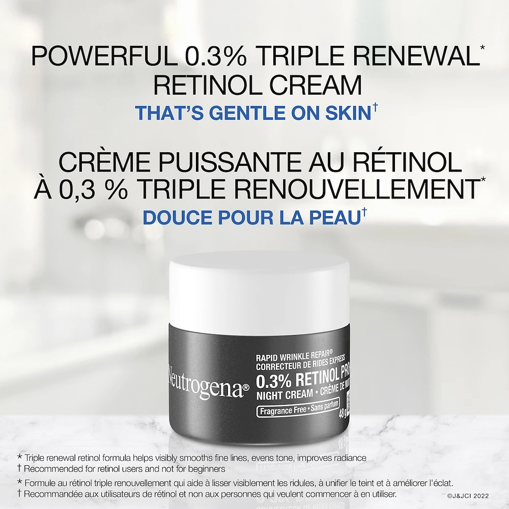 Rapid Wrinkle Repair 0.3% retinol Pro Night Cream
