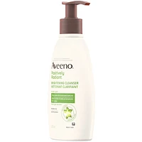 Positively Radiant Brightening Cleanser- Makeup Remover, Soy Extract Face Cleanser, Remove Oil, Smooth Skin Tone