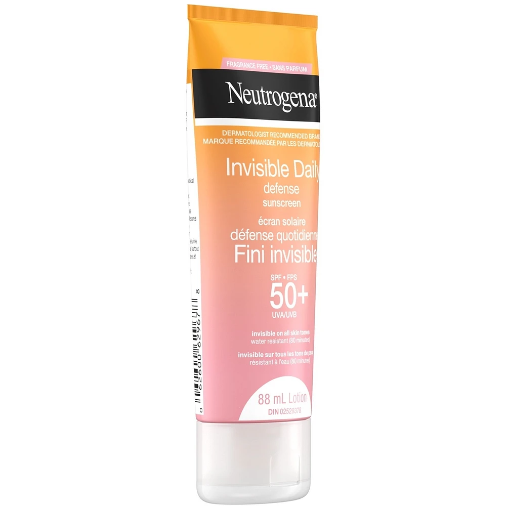 Invisible Daily Defense fragrance free Sunscreen Lotion Spf 50+