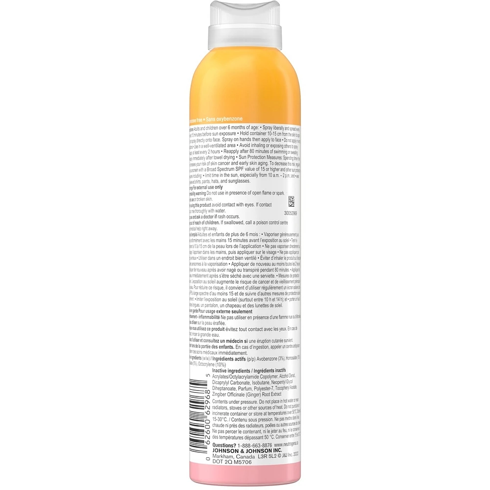 Invisible Daily Defense Body Mist Sunscreen Spf 50+