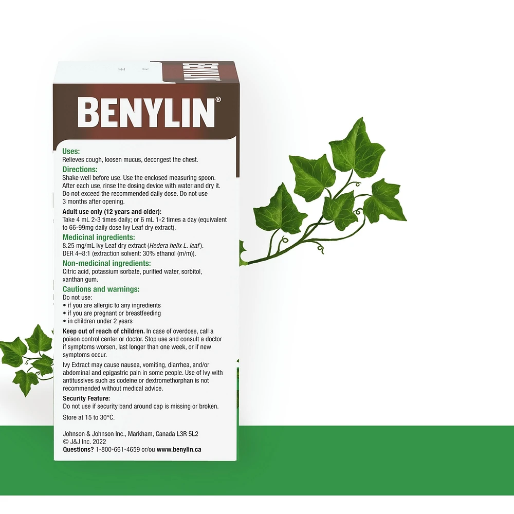 Herbal Cough Syrup, Ivy Leaf