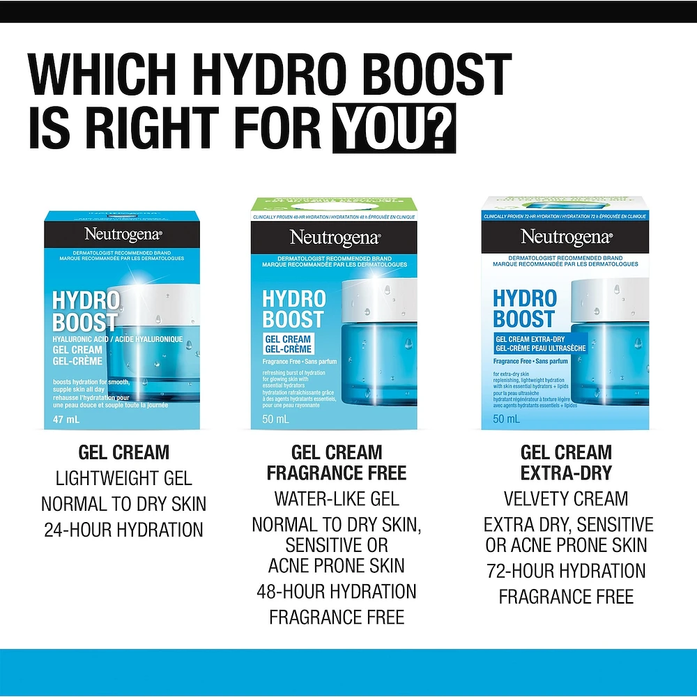 Hydro Boost Gel Cream, Fragrance Free