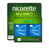 Nicotine Lozenges, 2mg, Mint, 80 Count