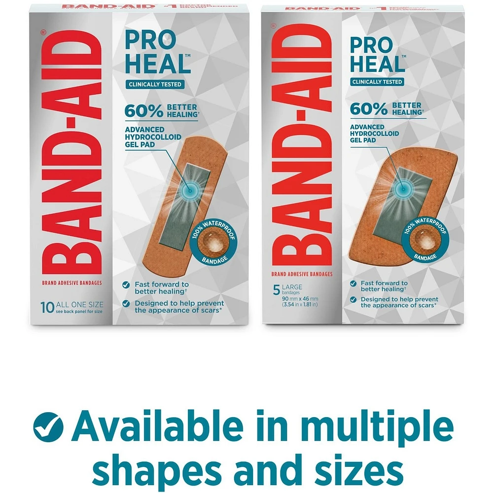 Pro Heal Adhesive Bandages, Large, All One Size