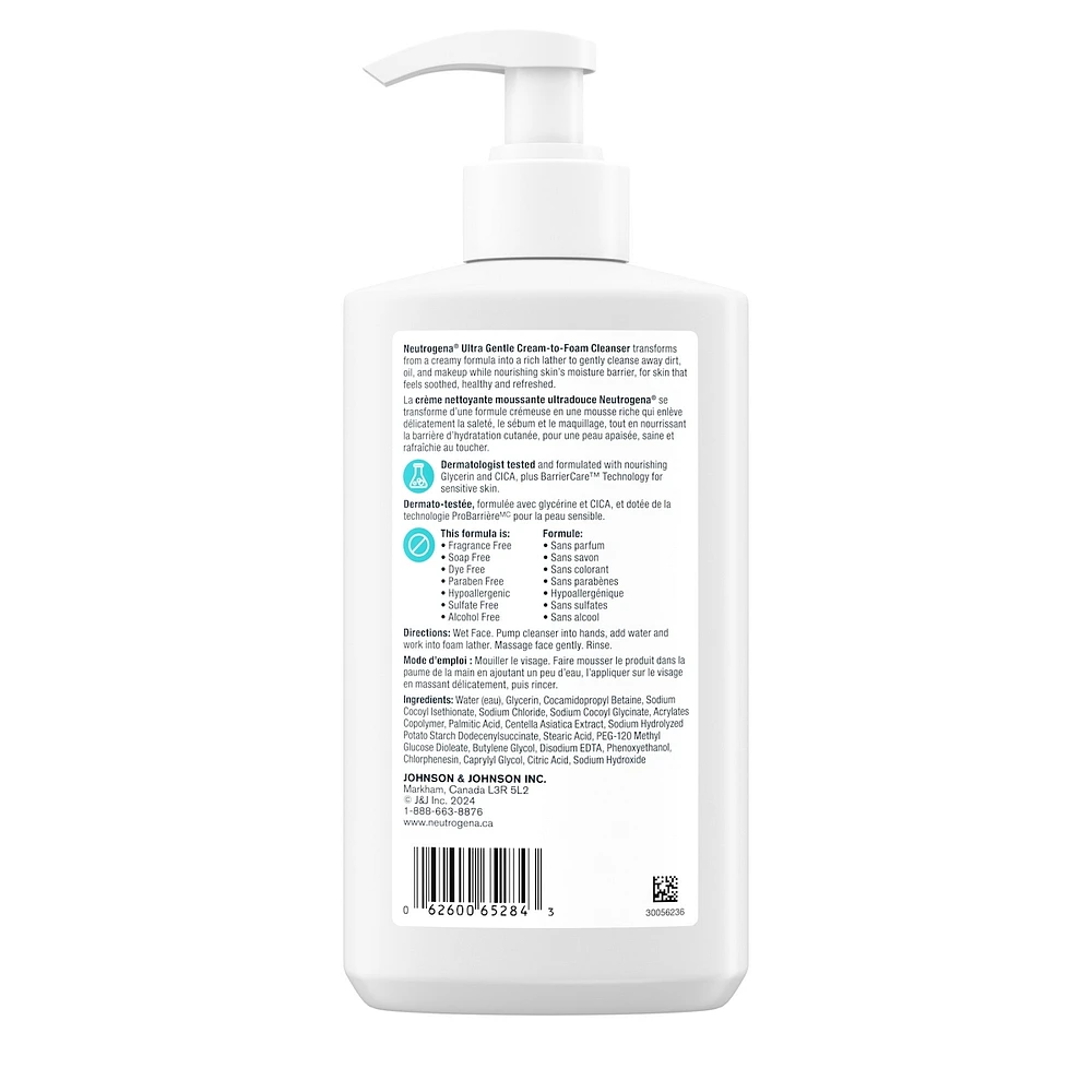 Ultra Gentle Cream-to-Foam Cleanser