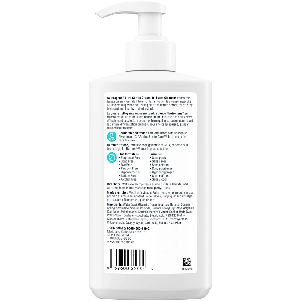 Ultra Gentle Cream-to-Foam Cleanser