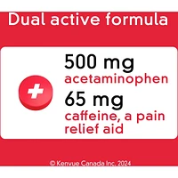 Extra Strength Daytime Relief Tablets, 500 mg Acetaminophen + 65 mg Caffeine