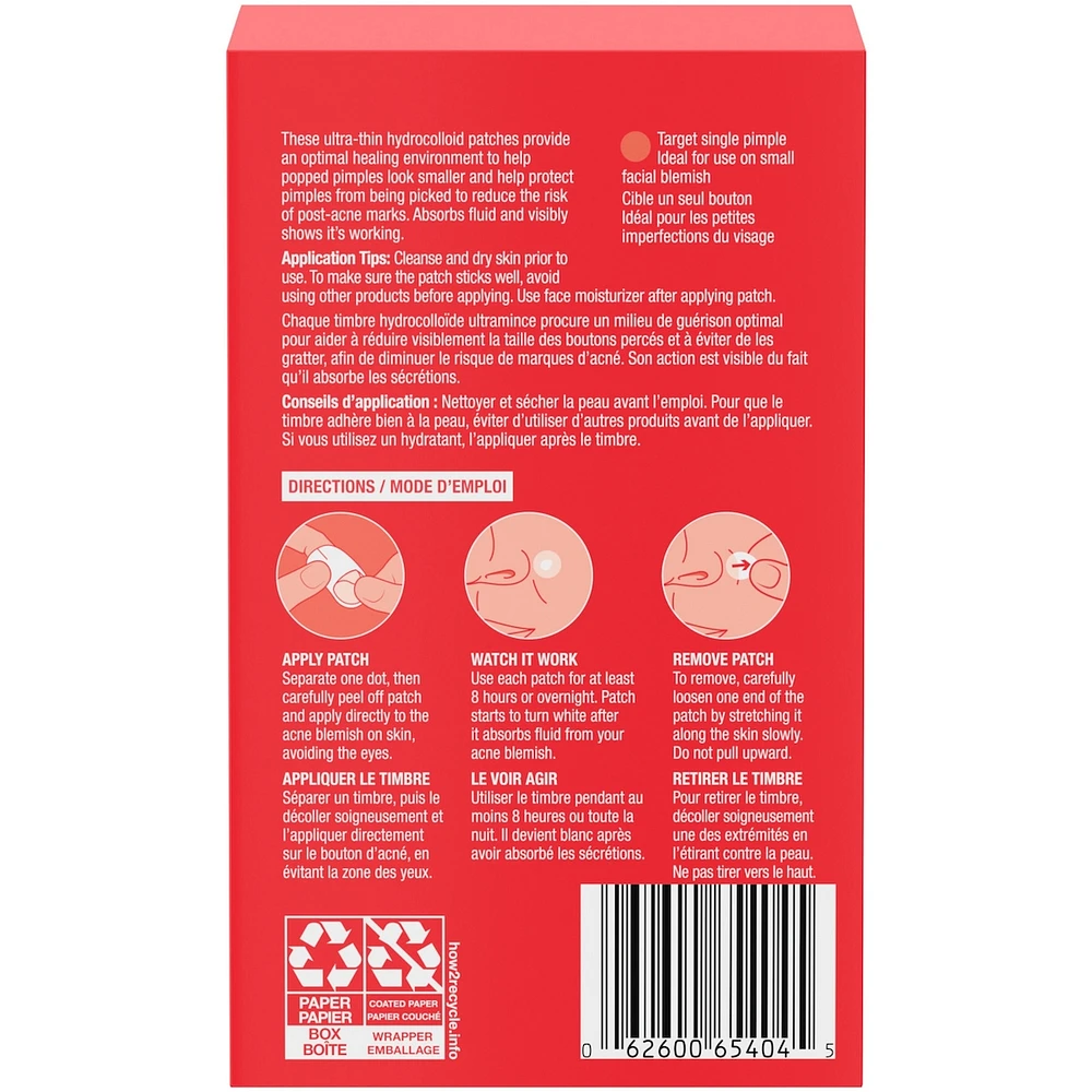 Stubborn Acne Blemish Patches, Hydrocolloid Spot Treatment, Pimple Care Patch, Duo Pack