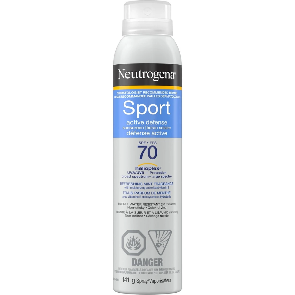 Sport Active Defense SPF 70 Sunscreen Spray