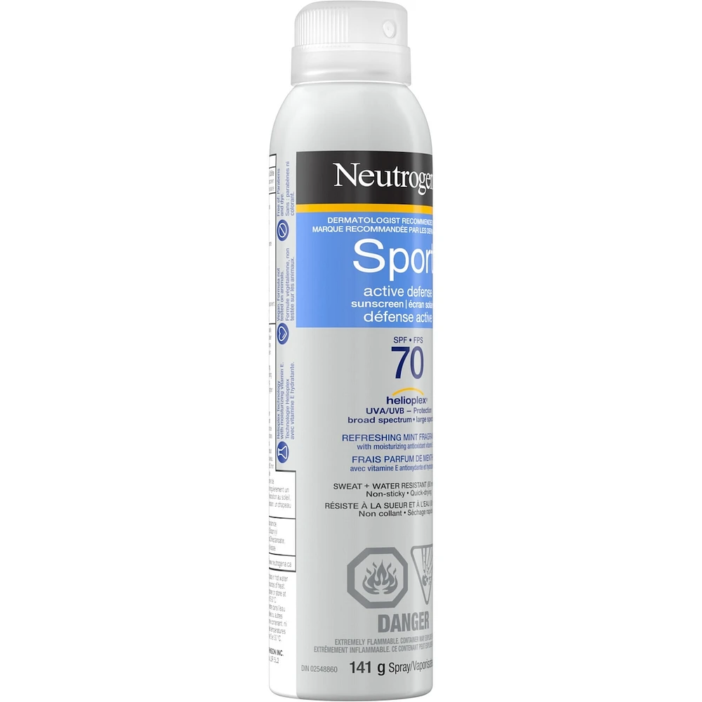 Sport Active Defense SPF 70 Sunscreen Spray