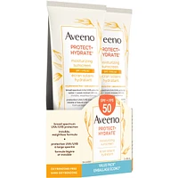 Protect + Hydrate Moisturizing Sunscreen Lotion, SPF 50, Value Pack, 2 x 88 mL