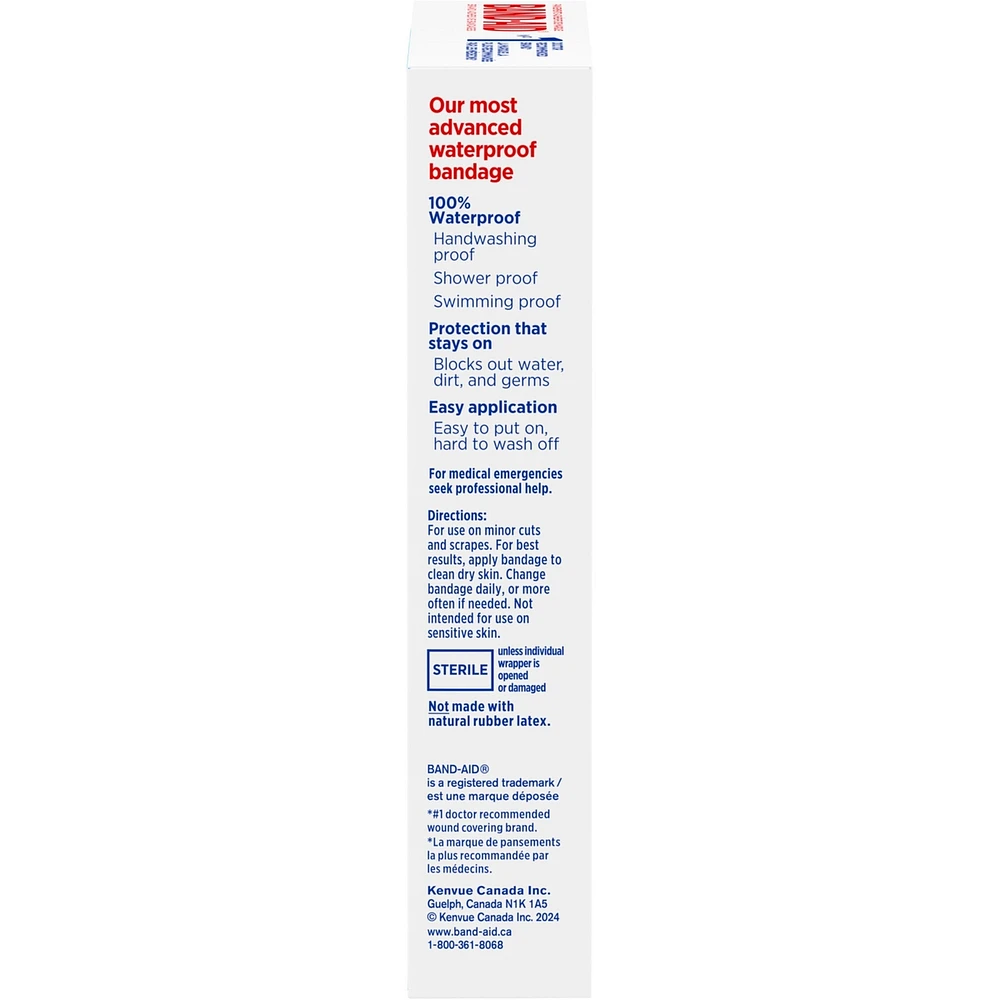 Waterproof Clear Large Adhesive Bandages, all one size