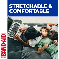 BAND-AID® Brand Flexible Fabric Adhesive Bandages, Assorted Sizes, 50 Count