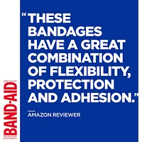 BAND-AID® Brand Flexible Fabric Adhesive Bandages, Assorted Sizes, 50 Count