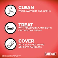 BAND-AID® Brand Flexible Fabric Adhesive Bandages, Assorted Sizes, 50 Count