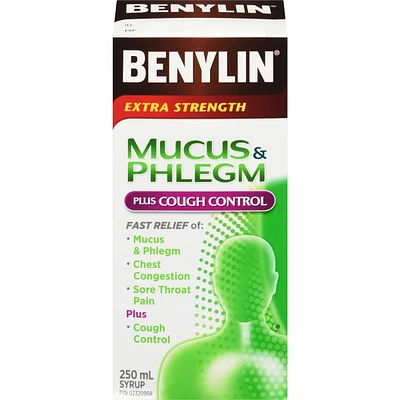 Extra Strength Cold, Mucus & Phlegh, Cough Control Syrup