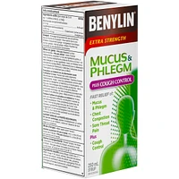 Extra Strength Cold, Mucus & Phlegh, Cough Control Syrup
