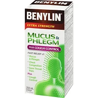 Extra Strength Cold, Mucus & Phlegh, Cough Control Syrup