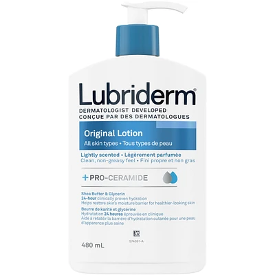 Original Lotion, Shea Butter, Glycerin, Pro-Ceramide, All skin types