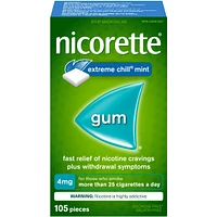 Nicotine Gum, 4 mg, Extreme Chill Mint Flavour