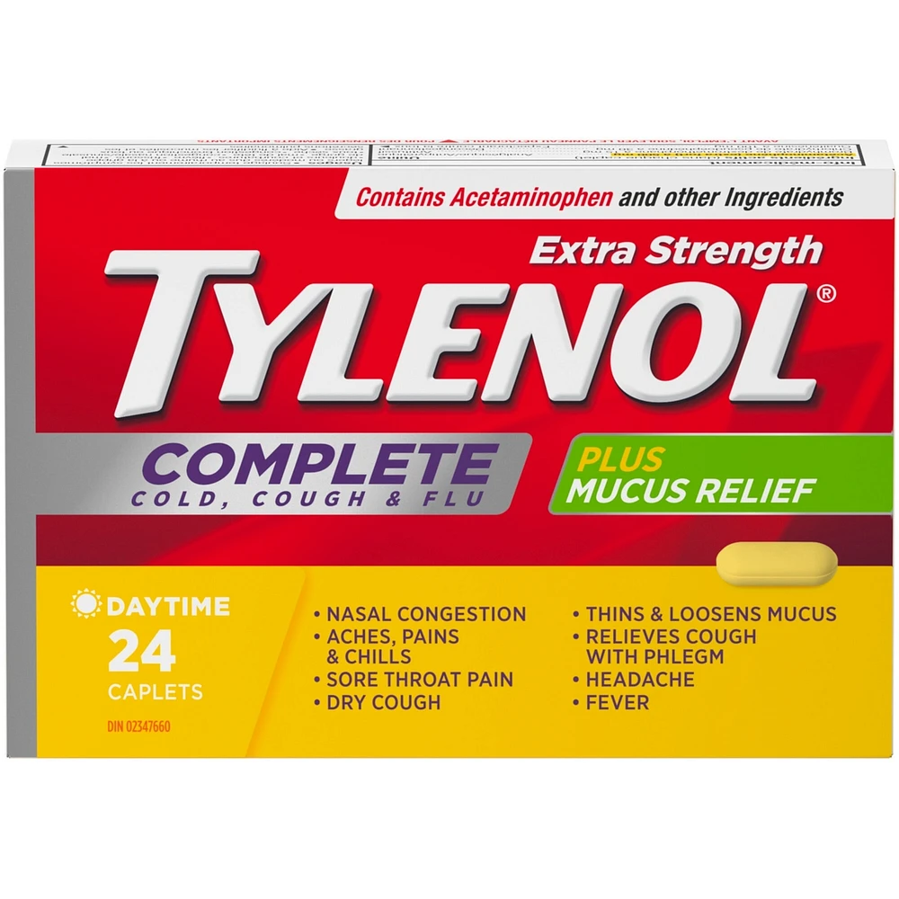 Extra Strength Complete Cold, Cough & Flu Relief Day Caplets