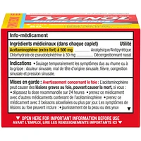 Extra Strength Cold & Sinus Relief Day Caplets, Acetaminophen 500mg