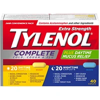 Extra Strength Complete Cold, Cough & Flu Relief Day/Night Caplets