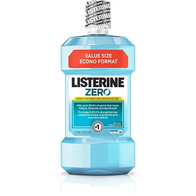 Zero Antiseptic Mouthwash, Mild Mint, Alcohol Free