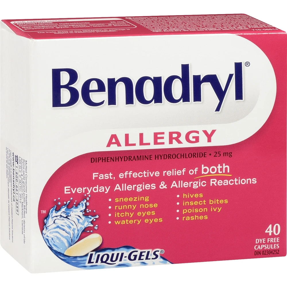 Allergy Medicine Liqui-Gels 25 mg