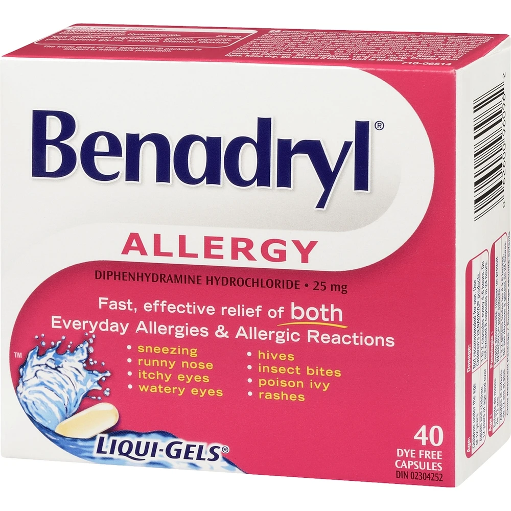 Allergy Medicine Liqui-Gels 25 mg