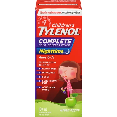 Children's Medicine, Complete Cold, Cough, & Fever, Apple
