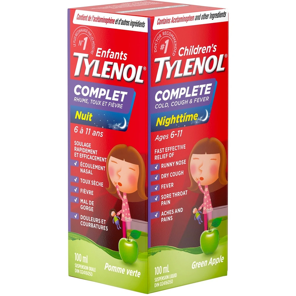 Children's Medicine, Complete Cold, Cough, & Fever, Apple