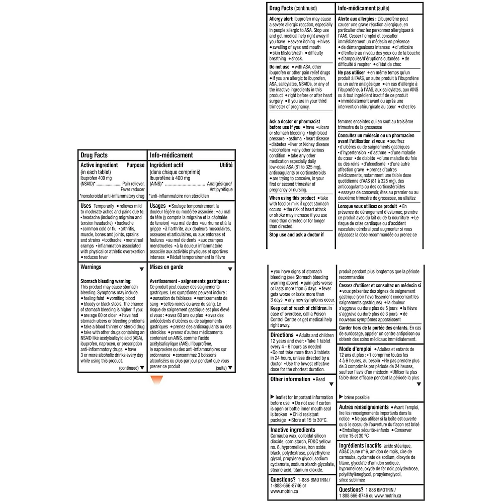 Analgésique à l’ibuprofène, Ultra fort