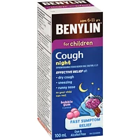 Childrens' Cough & Cold Relief, Night, Bubble Gum Flavour