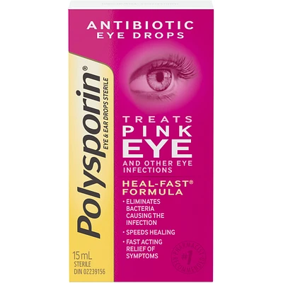 Polysporin Antibiotic Eye & Ear Drops, 15mL