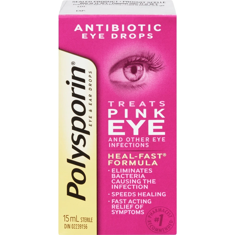 Polysporin Antibiotic Eye & Ear Drops, 15mL
