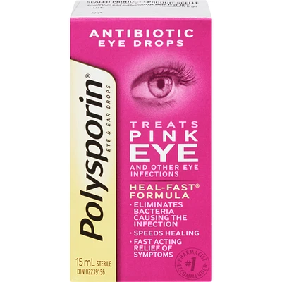 Polysporin Antibiotic Eye & Ear Drops, 15mL