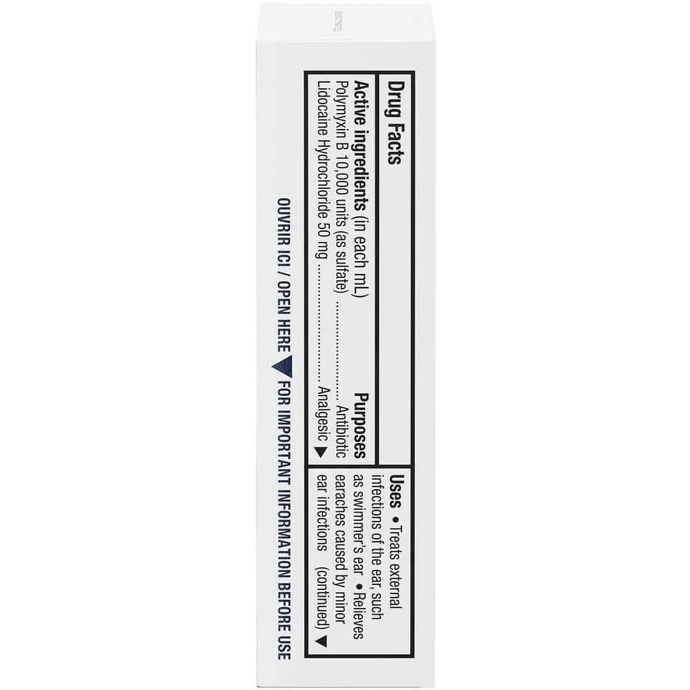 Polysporin Plus Pain Relief Ear Drops, 15mL