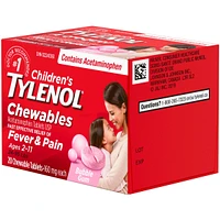 Children's Medicine, Fever & Pain, Chewable, Bubble Gum
