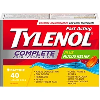 Complete Cold, Cough & Flu Relief Day Liquid Gels, 40 Count