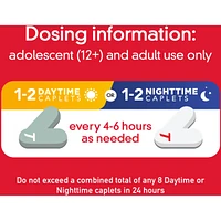 Extra Strength Cold & Sinus Relief Day/Night Caplets, Acetaminophen 500mg