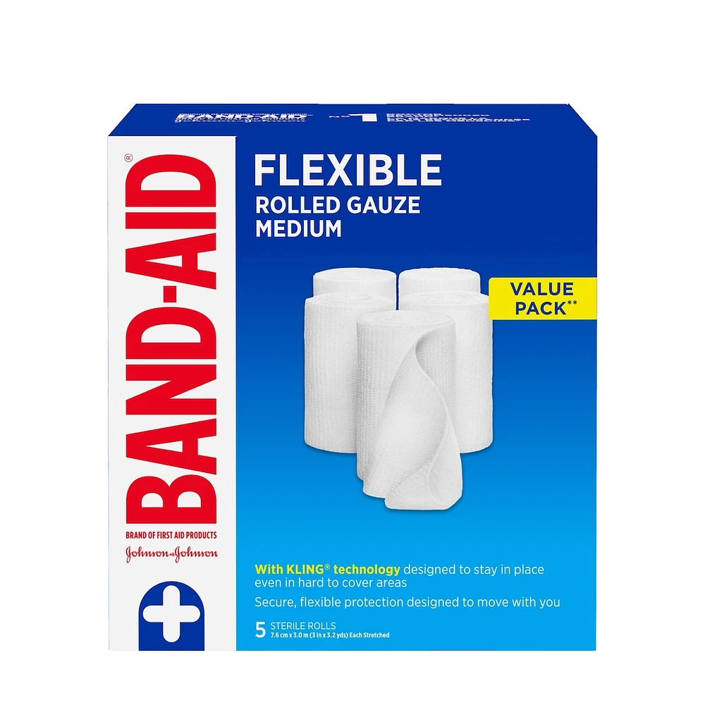Rolled First Aid Gauze, 3 Inches by 2.1 Yards