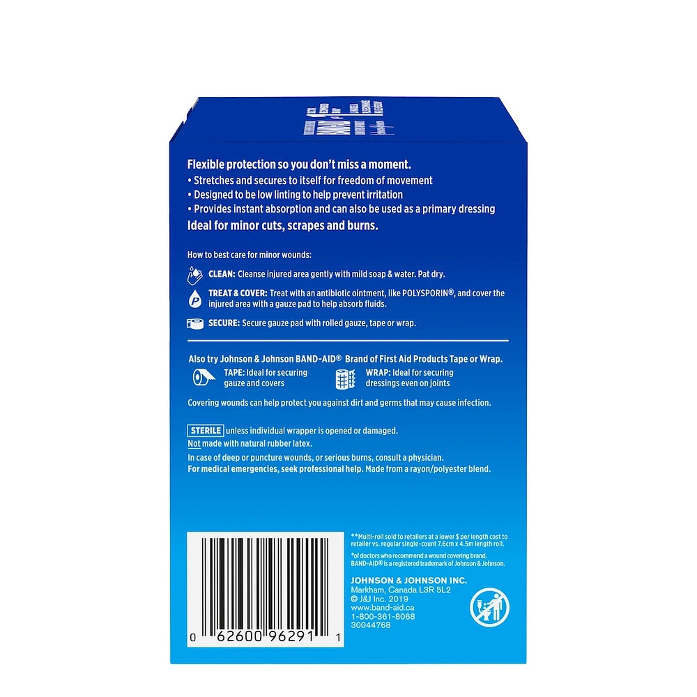Rolled First Aid Gauze, 3 Inches by 2.1 Yards